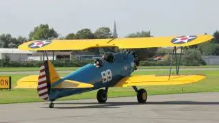 Boeing Stearman Kaydet N68296 - Take off @ Speyer Airport - Flugwerk Mannheim