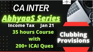 CA Inter Income Tax Questionnaires Clubbing - 01,Jan 21 Exams । AbhyaaS Series