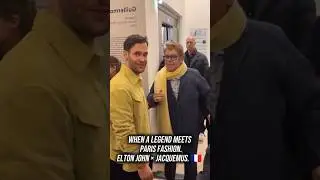 A Legend Meets Paris Fashion #EltonJohn #Jacquemus #ParisFashionWeek #davidfurnish