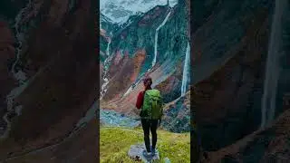 Beyond the Heights &ndash; A Soulful View 💧🏔️| Alone but Alive #mountainexplorer #travel #mountains #viral