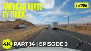 Virtual Cycling Workout | 4K I-15 Nevada Desert Ride with Real Road Sounds - Part 14; Ep 3