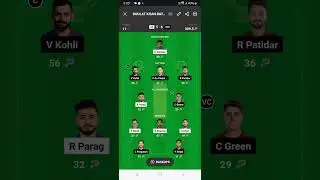 RR vs RCB Dream 11 Prediction Today