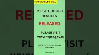 TSPSC GROUP1 MAINS EXAM  RESULTS OUT #shorts #ytshorts #shortsfeed #trending#examviralvideo