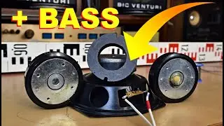HOW TO BOOST the BASS SOUND of the SPEAKER - EXTRA MAGNET effect