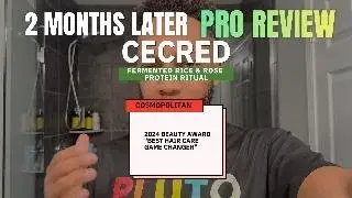 CECRED 2 Months Later Cosmopolitan Award Winning Fermented Rice and Rose Protein Ritual