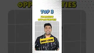 Franchise under 1 crore | 90 lakhs | 80 | in India #ytshorts #franchising #shorts