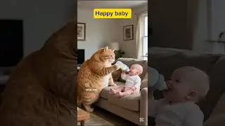 Boomba the cat saving a Child ep1 #cat #aicat #viral #shorts