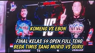 FINAL 59 OPEN EBON VS KOMENG ‼️BEDA TIPIIIIIIIIIS RIYANTO