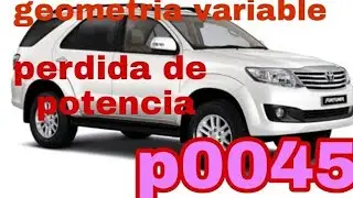 turbo toyota p0045 falla.