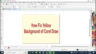 How to Fix Yellow Color Background of CorelDRAW 2021 2020 2019 2018