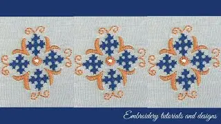 simple Kutch work design for beginners #kutchwork #handembroidery