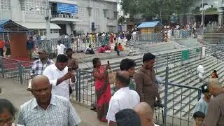 tirumala tirupathi front view of  temple.