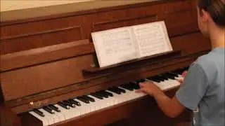 Sebastian spielt Allegretto C Dur. Fr.  Kulau.Juni 2025.Monheim. Klavierschule Zaubernoten.