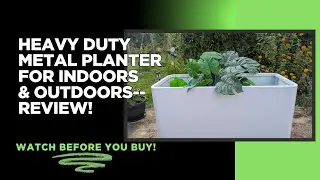 🌿Tough & Stylish! 36'' Metal Planter Box with Drainage | Amazon Garden Find🌿