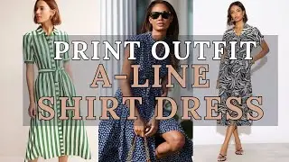 Summer Print A-line Shirt Dress: Effortless Style for 2024 ☀️ 2024 Fashion Trends | Summer Outfits