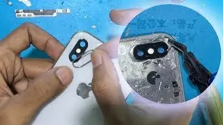 iPhone X, XS, XS MAX замена заднего стекла без снятия объектива камеры 2019