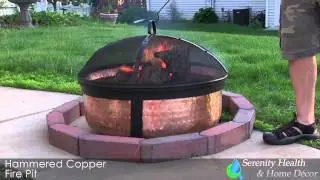 Hammered Copper Fire Pit by Sunnydaze Decor   SM H101