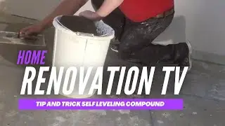 Tips and tricks screeding bathroom floor &ndash; Home Renovations TV #1