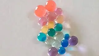 Orbeez balls craft | crushing orbeez water balls diy #decor #fun #diy #balls #colours 