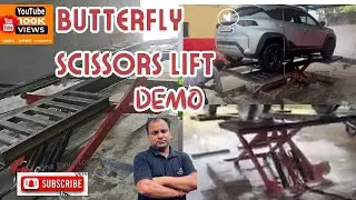 🚗 Hydraulic Butterfly Scissors Lift Demo &ndash; Heavy Duty Garage Equipment