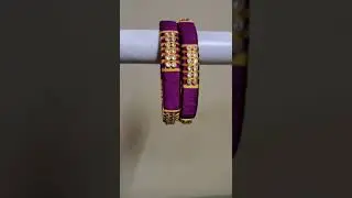 Double colour silk thread bangles available for sale 😘😘
