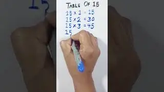 Table Of 15 | 15s Multiplication Table | 15 Times Table #tableof15 #15smultiplicationtable