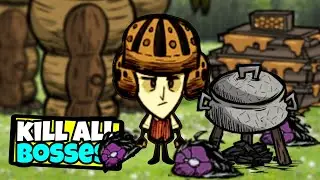 Building Sustainable Food Farms For All Seasons (KILL ALL BOSSES EP 2) | Don't Starve Together
