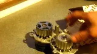 Compare New VW Water Pump - Plastic vs Metal