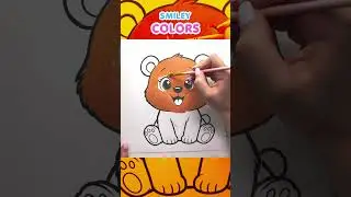 Bear Coloring for Kids | Easy Animal Drawing & Painting | Learn Colors for Children