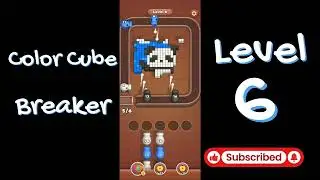 Color Cube Breaker Level 6 Gameplay 🎮 | Smash Cubes Puzzle Game | Go Answer