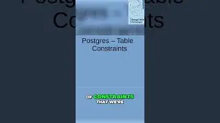 PostgreSQL Table Constraints Tutorial