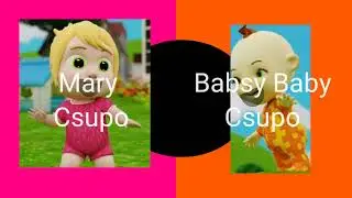 Pink Mary Csupo And Orange Babsy Baby Csupo Robot Logo