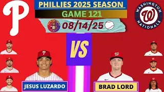 Philadelphia Phillies @ Washington Nationals LIVE PLAY-BY-PLAY (08-14-25) #phillies #nats