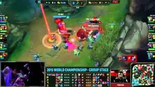 FNC Huni Riven Quadrakill! - FNC vs IG - World Championship 2015 - League of Legends