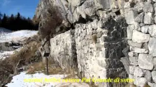 1244.Monte Pal Grande - fortificazioni - Grande Guerra -