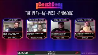 #CouchCon | The Play-By-Post Handbook