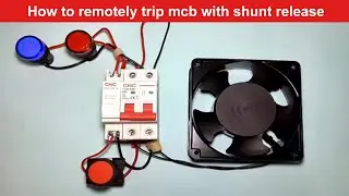 How to remotely trip mcb with shunt release @CNCElectric1988