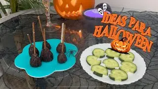 Healthy Halloween food ideas 🎃 coconut ghosts, chocolate brooms, cucumber NOPALI FIT
