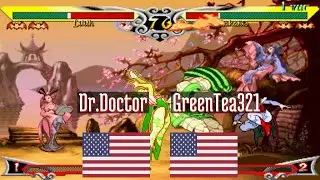@vsavj: Dr.Doctor (US) vs GreenTea321 (US) [Vampire Savior vsav Fightcade] Feb 12