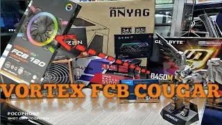 TIMELAPSE BUILD&bull;CUTE BUILD with the new COUGAR VORTEX FCB FANS&bull;RYZEN 5&bull;B450MDS3H&bull;SPECTRIX XPG&bull;5500XT