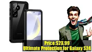 Buy Lanhiem for Samsung Galaxy S24 Case, IP68 Waterproof Dustproof, Built-in Screen Protector