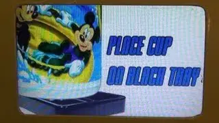 Walt Disney World Paper Drink Cup Demo with Rapid Fill Machines - New Display, Sounds - RFID