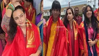 Bollywood Actress Vidya Balan Offered Prayers At Tirumala Temple