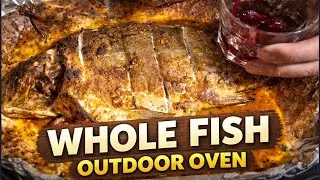 Whole Fish Baked in Outdoor Oven | Rustic Cooking in Nature