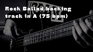 Rock Ballad backing track in La Maggiore (75 bpm)