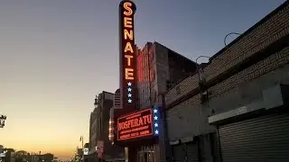 Detroit Senate Theater Tour 2022 Organ pipe room and movie