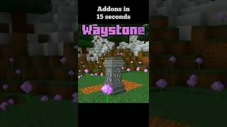 👉🏽WAYSTONE ADDON for BEDROCK +1.20 #shorts #addons #minecraftpe #minecraft