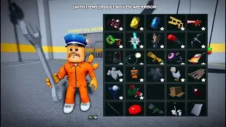 (With Items!) Police boy escape prison 🔥 | Roblox OBBY