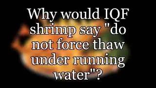 Why would IQF shrimp say 