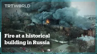 Fire breaks out at St Petersburg historical building